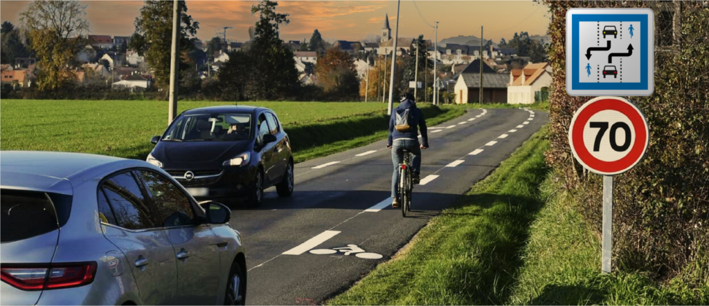 Simulation de Chaucidou - CVCB - cycliste et véhicules à moteurs en croisement - Groupe Self Signal