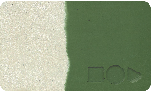 Nuance Bi-colore Vert GN 6%, Blan béton